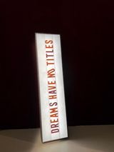 DREAMS HAVE NO TITLESLightbox 3-French by Zineb Sedira contemporary artwork sculpture