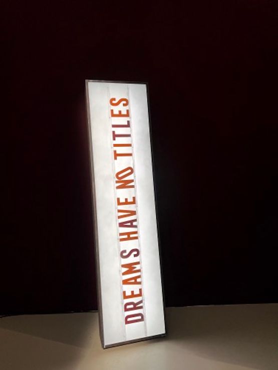 DREAMS HAVE NO TITLESLightbox 3-French by Zineb Sedira contemporary artwork Sculpture