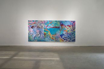 Contemporary art exhibition Xiong Yu Blue Forest at A Thousand Plateaus Art Space Chengdu China