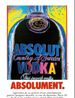 Absolut Vodka Original Vintage Pop Art Poster by Andy Warhol contemporary artwork Print