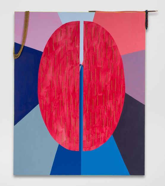 enter the center by Sarah Cain contemporary artwork Painting