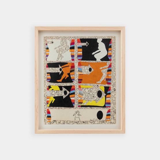 from series Al alimon Gente corriendo by Felipe Ehrenberg contemporary artwork Works on Paper