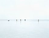 Wattwanderer mit Hunden from the series Seascapes by Thomas Wrede contemporary artwork photography
