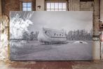 Houseboat for Ho Wallpaper by Simon Starling contemporary artwork Textile