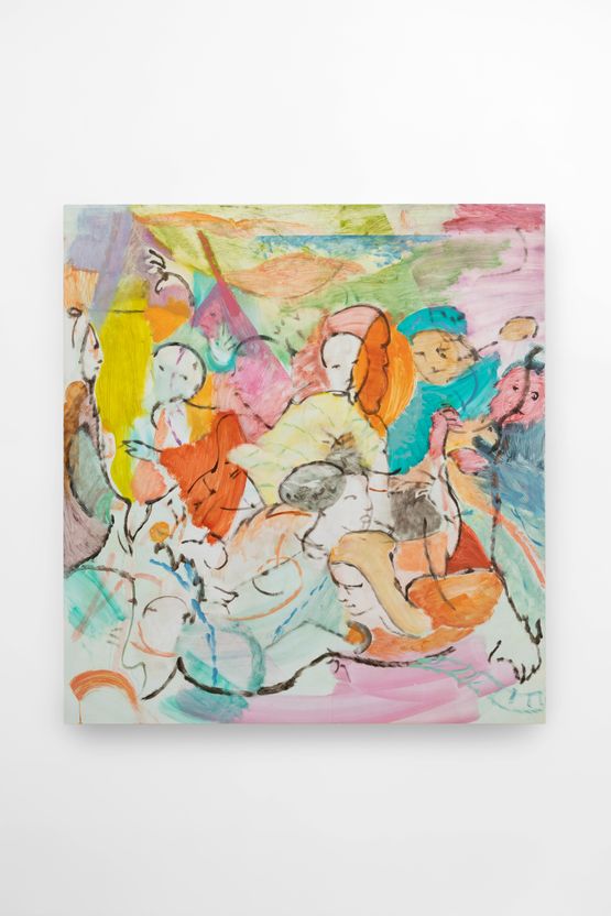 What was Left by Jack Mcconville contemporary artwork Painting