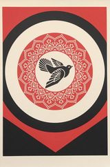 Rise from the Ashes Black by Shepard Fairey contemporary artwork print
