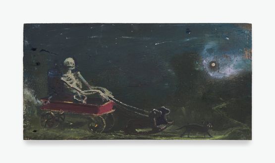 Deaths Toy Chariot by Seth Becker contemporary artwork Painting
