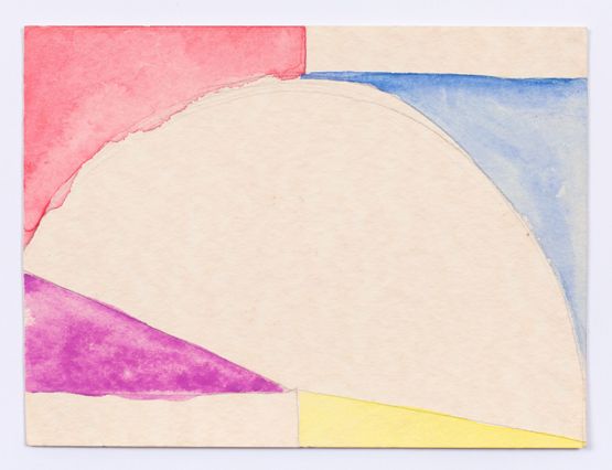 Untitled Watercolor Study by Mary Heilmann contemporary artwork Works on Paper