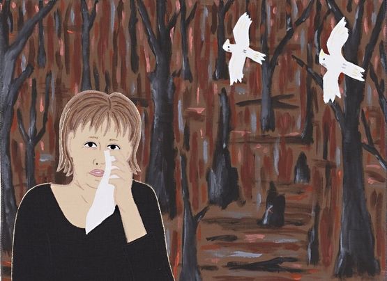 A Far Cry by Adrienne Doig contemporary artwork Painting
