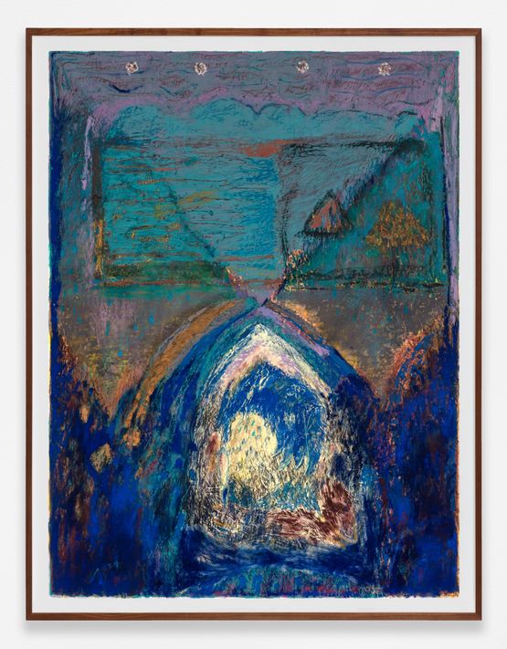 An Ocean and a lake by Mimi Lauter contemporary artwork Works on Paper