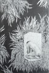 Careless whispers by Moses Tan contemporary artwork drawing works on paper