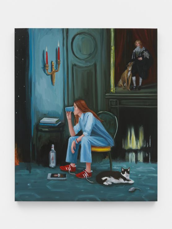 The Insomniacs by Karyn Lyons contemporary artwork Painting