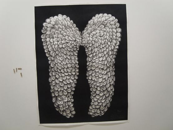 Flight 2011 Bagasbas Bicol Philippines by Alfredo  Isabel Aquilizan contemporary artwork Drawing