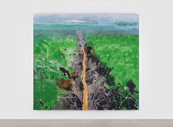 The Clearcut Amazon by Brian Maguire contemporary artwork Painting