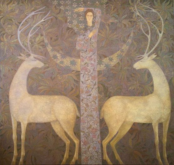 The White Goddess by Timur DVatz contemporary artwork Painting