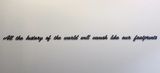 All the history of the world will vanish like our footprints by Monica De Miranda contemporary artwork sculpture