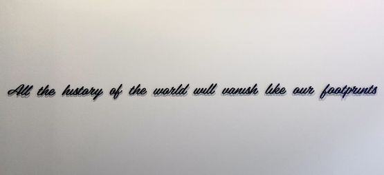 All the history of the world will vanish like our footprints by Monica De Miranda contemporary artwork Sculpture