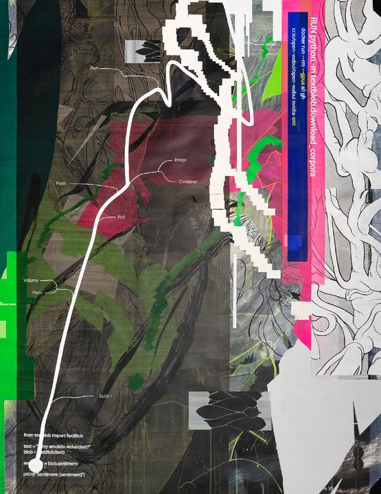Hello world 20240930 by Zhong Wei contemporary artwork Painting