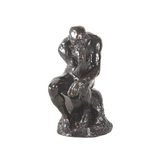 Le Penseur petit modele variante avec base arrondie by Auguste Rodin contemporary artwork Sculpture