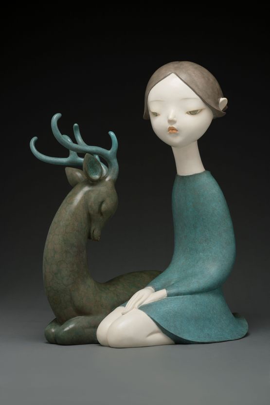 Evening Breeze ed. 78 by Li Wei  Liu Zhiyin contemporary artwork Sculpture