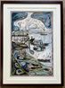 Medway Swimming Club by Billy Childish contemporary artwork Works on Paper