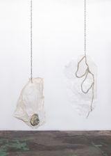 Saliva Makes Corals Dance in Fountains and Body Armor For Zachary by Andreia Santana contemporary artwork sculpture