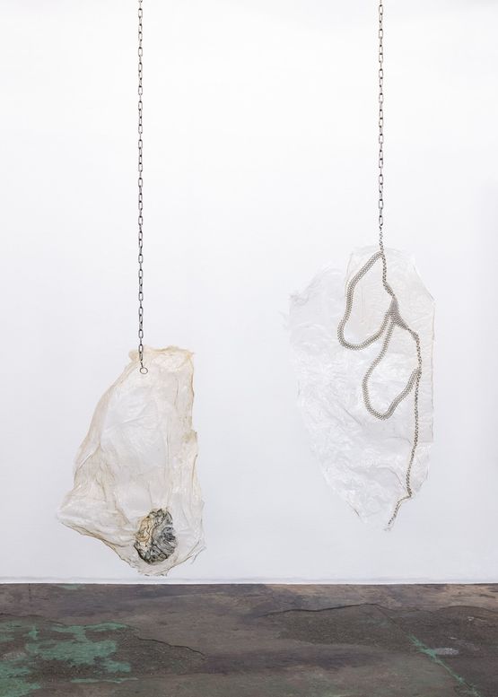 Saliva Makes Corals Dance in Fountains and Body Armor For Zachary by Andreia Santana contemporary artwork Sculpture
