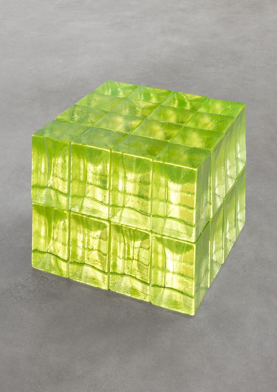 32 Green Yellow Blocks 8053 by Ann Veronica Janssens contemporary artwork Sculpture