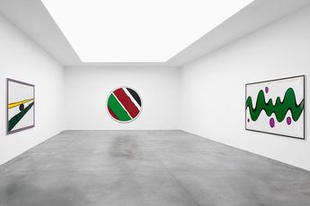 Contemporary art exhibition Bertrand Lavier Walt Disney Series at Xavier Hufkens St-Georges Belgium
