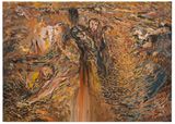 Between trimming and dissolving by Amitesh Shrivastava contemporary artwork painting works on paper