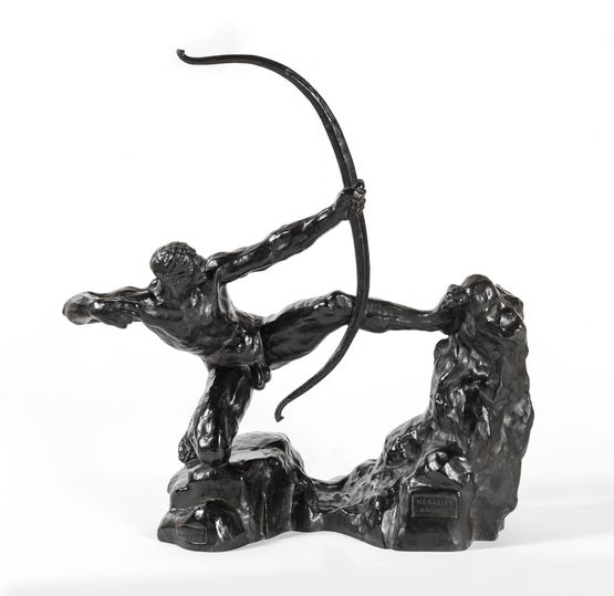 Herakles Archer huitieme etude - modele intermediaire definitif by Emile-Antoine Bourdelle contemporary artwork Sculpture