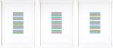 Intervals 3 - Complete set of 3 by Bridget Riley contemporary artwork print