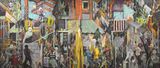 The Comedy Parody and Tragedy by Rodel Tapaya contemporary artwork painting