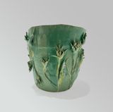 Ceramic Vase Celadon Big by Mary-lynn Massoud  Rasha Nawam contemporary artwork sculpture
