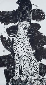 Good News by JY contemporary artwork drawing painting works on paper