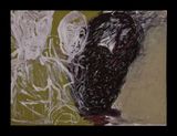Self-Portrait as a Whiteman 61b by Mike Parr contemporary artwork mixed media works on paper