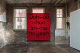 English Magic Banner by Jeremy Deller contemporary artwork textile