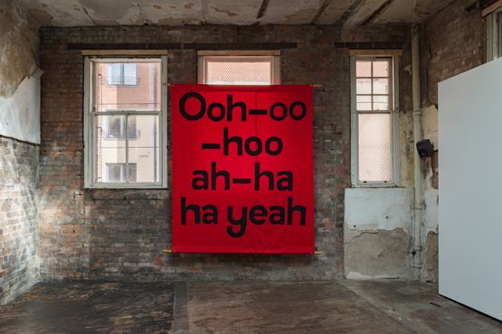 English Magic Banner by Jeremy Deller contemporary artwork Textile