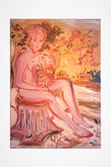 Red-Peach Figure by Luke Edward Hall contemporary artwork painting