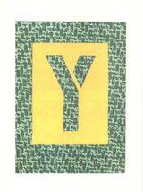 Y from Hockneys Alphabet by David Hockney contemporary artwork print