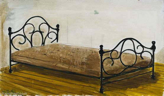 The Bed by Zhang Enli contemporary artwork Painting