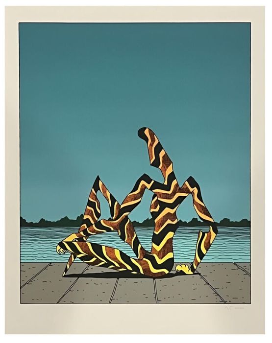 View of Virginia Key by Alejandro Cardenas contemporary artwork Works on Paper