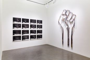 Contemporary art exhibition Robin Rhode  Nari Ward Power Wall at Lehmann Maupin Hong Kong
