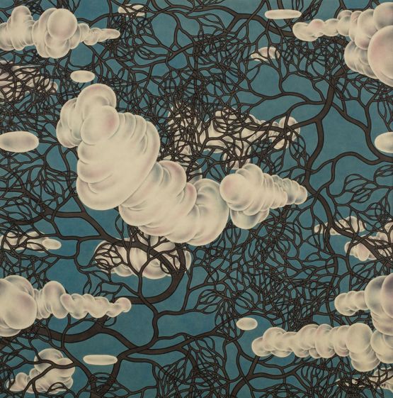 TOP OF THE CLOUDS NO.02 by Lao Tongli contemporary artwork Painting