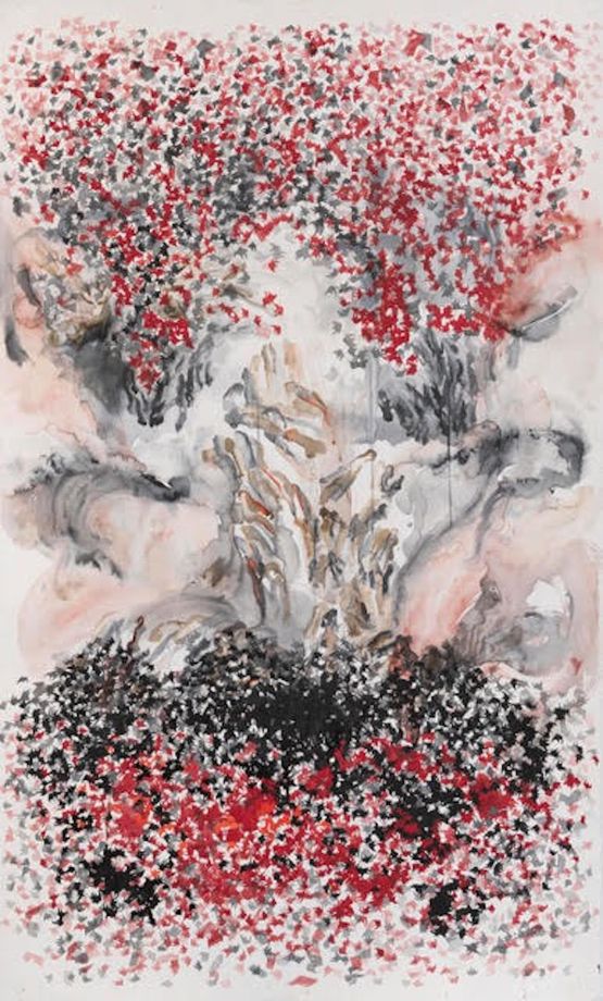 Yin Yang by Shahzia Sikander contemporary artwork Painting