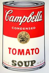 Soup Can Series 1 Tomato Soup by Andy Warhol contemporary artwork photography print