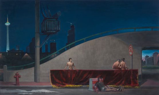 Shenyang Night by Wang Xingwei contemporary artwork Painting