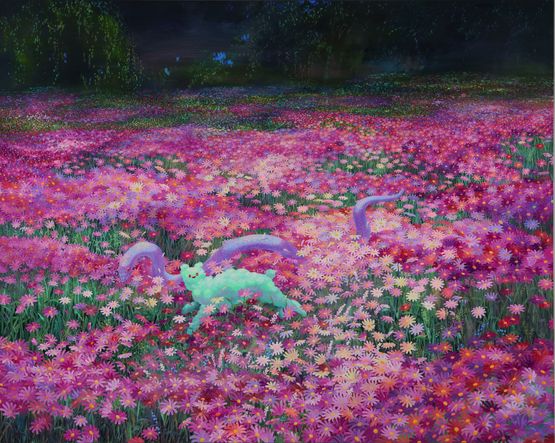 Cosmos of colour by Eguchi Ayane contemporary artwork Painting