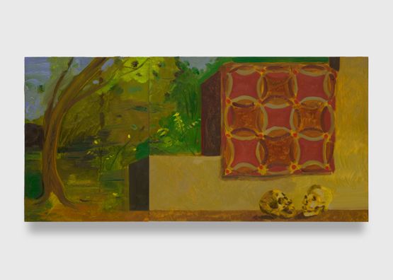 The Lovers Marriage Quilt by Anthony Cudahy contemporary artwork Painting