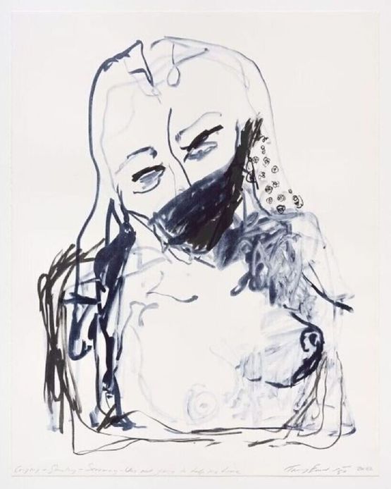 Crying - Shouting - Screaming - Was Not going to help me Live by Tracey Emin contemporary artwork Print